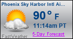 Weather Forecast for Phoenix Sky Harbor International Airport, AZ