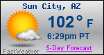 Weather Forecast for Sun City, AZ