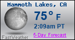 Weather Forecast for Mammoth Lakes, CA