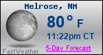Weather Forecast for Melrose, NM