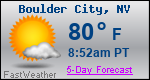 Weather Forecast for Boulder City, NV