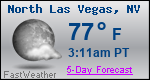 Weather Forecast for North Las Vegas, NV