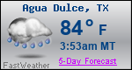 Weather Forecast for Agua Dulce, TX
