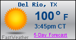 Weather Forecast for Del Rio, TX
