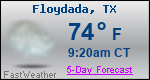 Weather Forecast for Floydada, TX
