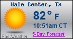 Weather Forecast for Hale Center, TX