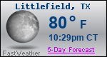 Weather Forecast for Littlefield, TX