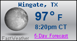 Weather Forecast for Wingate, TX