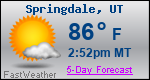 Weather Forecast for Springdale, UT