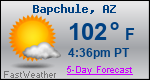 Weather Forecast for Bapchule, AZ