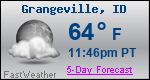 Weather Forecast for Grangeville, ID