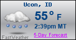 Weather Forecast for Ucon, ID
