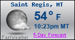 Weather Forecast for Saint Regis, MT