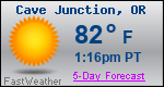 Weather Forecast for Cave Junction, OR