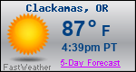 Weather Forecast for Clackamas, OR
