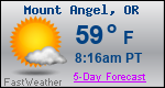 Weather Forecast for Mount Angel, OR