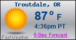 Weather Forecast for Troutdale, OR