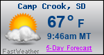 Weather Forecast for Camp Crook, SD