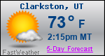 Weather Forecast for Clarkston, UT