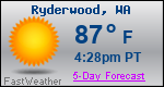 Weather Forecast for Ryderwood, WA