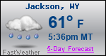 Weather Forecast for Jackson, WY