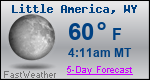 Weather Forecast for Little America, WY