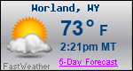Weather Forecast for Worland, WY