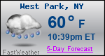Weather Forecast for West Park, NY