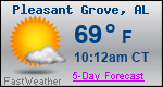 Weather Forecast for Pleasant Grove, AL