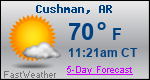 Weather Forecast for Cushman, AR