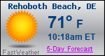 Weather Forecast for Rehoboth Beach, DE