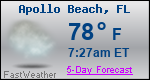 Weather Forecast for Apollo Beach, FL