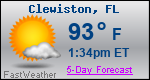 Weather Forecast for Clewiston, FL