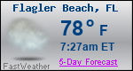 Weather Forecast for Flagler Beach, FL