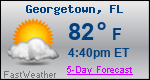 Weather Forecast for Georgetown, FL