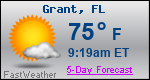 Weather Forecast for Grant, FL