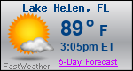 Weather Forecast for Lake Helen, FL