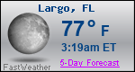 Weather Forecast for Largo, FL
