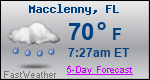 Weather Forecast for Macclenny, FL