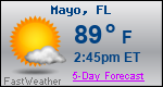 Weather Forecast for Mayo, FL