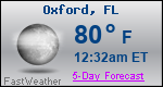 Weather Forecast for Oxford, FL