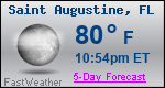 Weather Forecast for Saint Augustine, FL