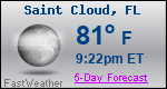 Weather Forecast for Saint Cloud, FL