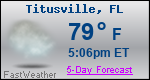 Weather Forecast for Titusville, FL