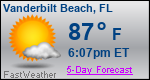 Weather Forecast for Vanderbilt Beach, FL