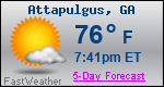 Weather Forecast for Attapulgus, GA
