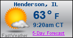 Weather Forecast for Henderson, IL