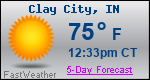Weather Forecast for Clay City, IN