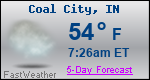 Weather Forecast for Coal City, IN