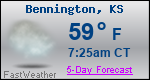 Weather Forecast for Bennington, KS